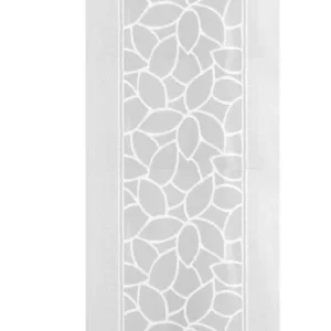 Schiebevorhang Jacquard Blätter weiß BxH 57x225/245cm