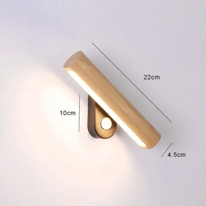 LED Wandleuchte aus Holz – Moderne Wandlampe für Schlafzimmer | Karnz
