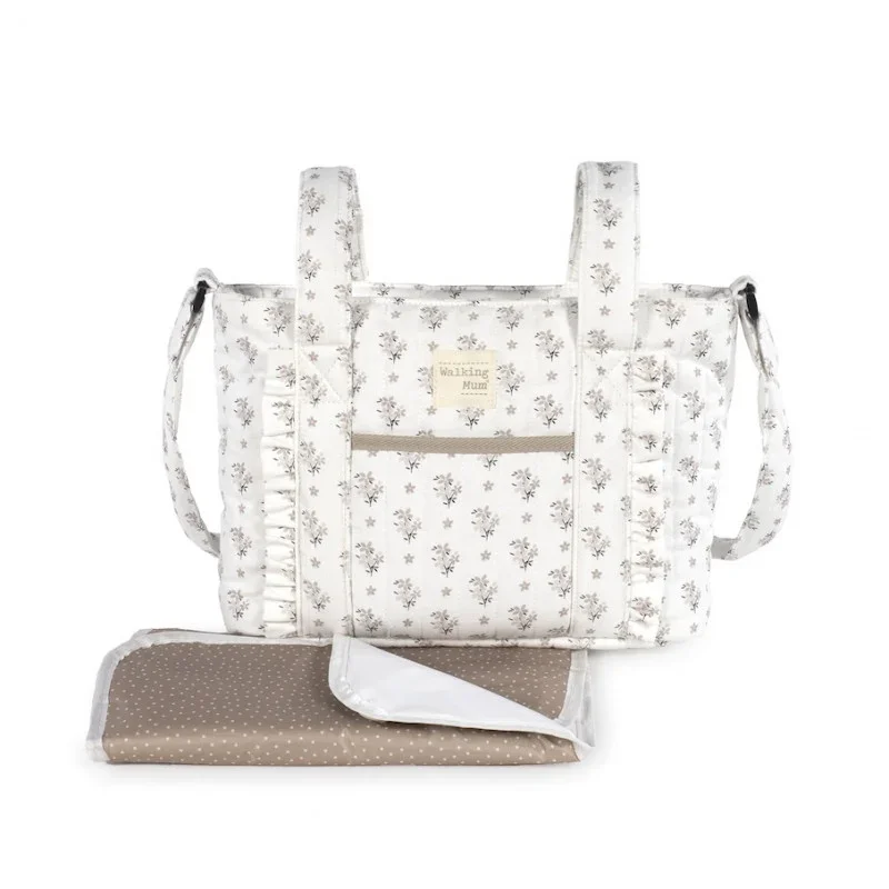 Wickeltasche Walking Mum Borsa Crossbody Botton Fiori