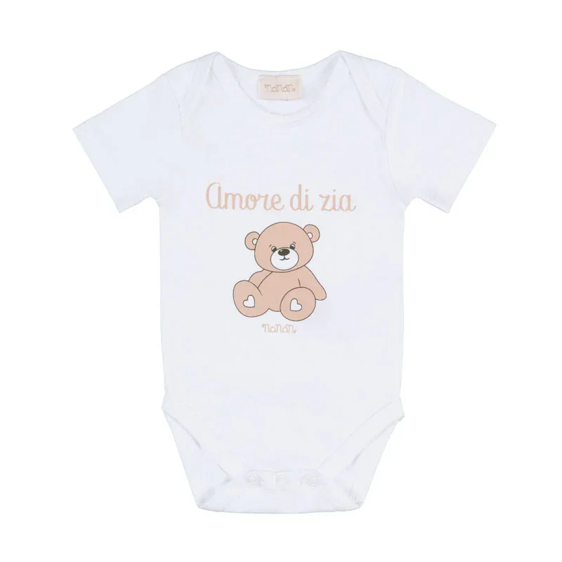 Body Nanan bianco c/scritta “Amore di zia” 3 Mesi