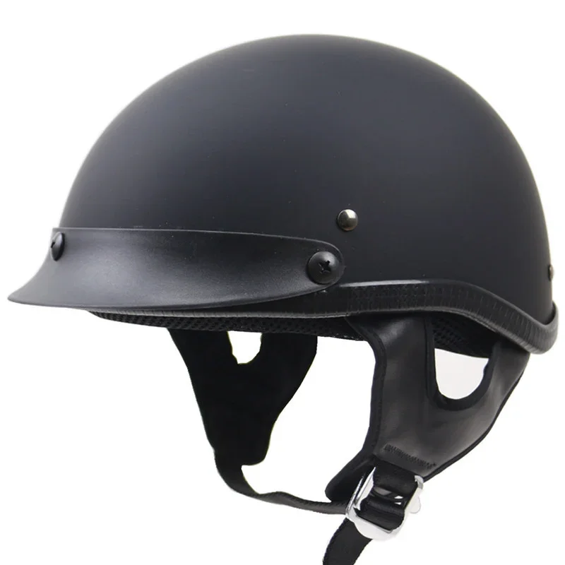 Klassischer Low-Profile Motorradhelm Karnz