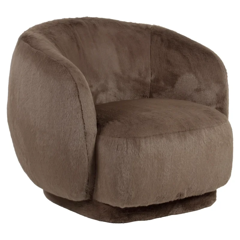 Richmond Interiors Faux Fur Sessel Negreslo | Braun