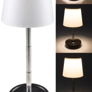 LED Akku Tischleuchte 29cm, dimmbar 115-290mm ausziehbar, Warmweiß
