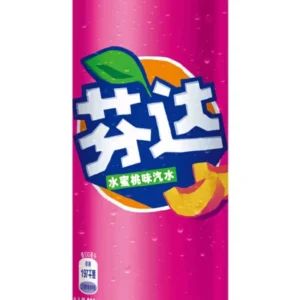 Fanta White Peach (China) 330 ml — Produktbild
