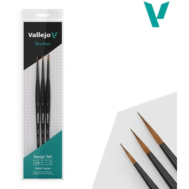 Vallejo Synthetic Hair Detail Design Set