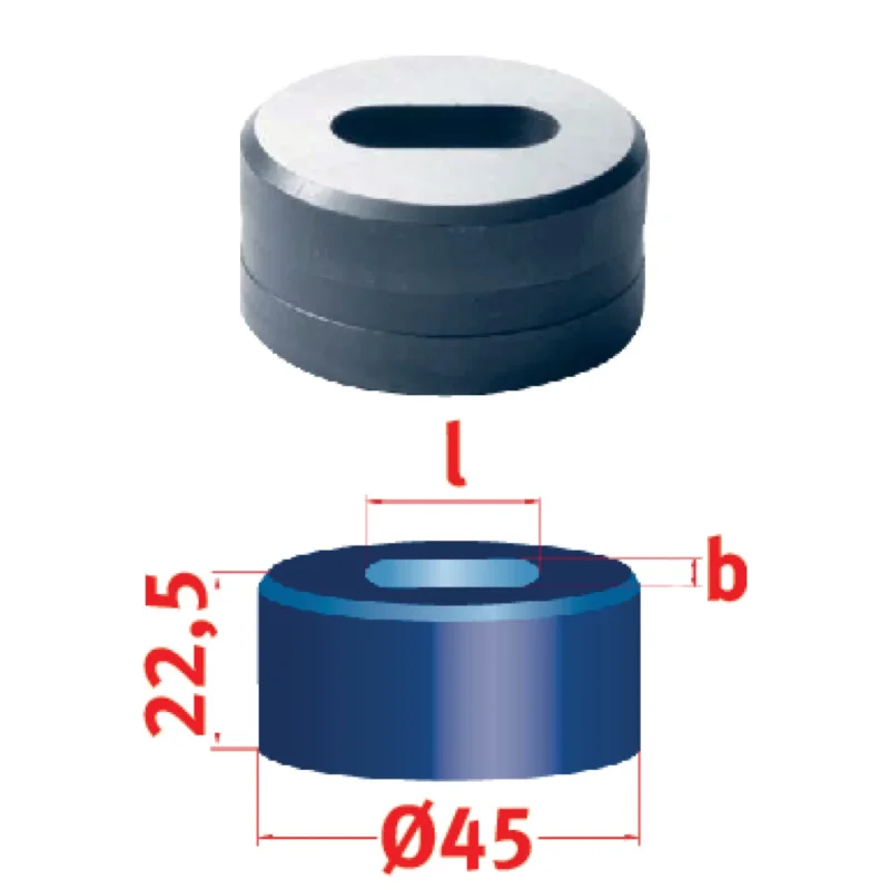 Produktbild von Langlochmatrize Nr.45 9,8 x 20,3 mm