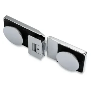 Pendelscharnier Glas-Glas 180 Grad, Chrom poliert glaenzend