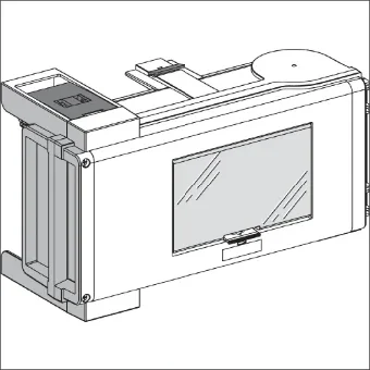 SCHNEIDER KSB100SM412 Aftakkast railkoker 444 mm