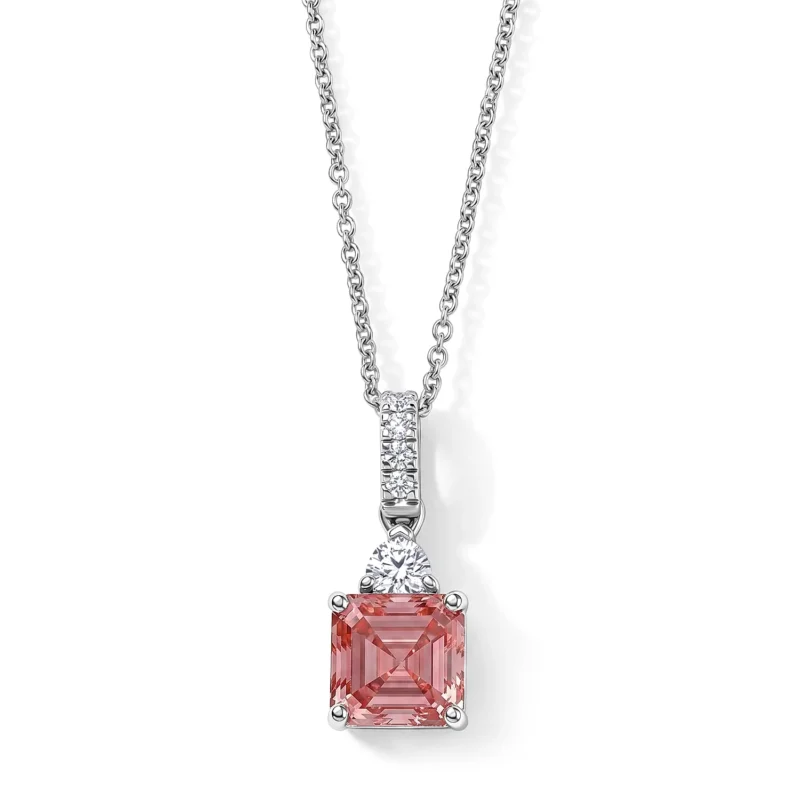 LUXURIANT DIAMOND - Lab Grown Rosa Diamant VS-EF, Lab Grown Diamant Schmuckset ca. 50 cm ca. 2,12 ct.