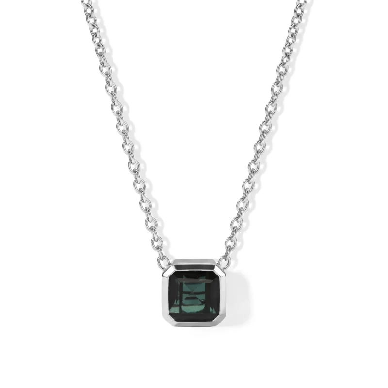 D'Joy Alexandrit Quarz Triplette Schmuckset ca. 50 cm 925 Silber Platiniert und Edelstahl Platiniert ca. 1,31 ct.