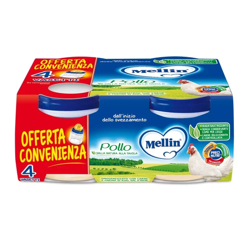 Mellin Hühnerhomogenisiertes Futter - 4 x 80 g