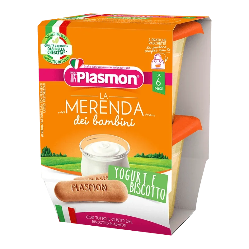 La Merenda dei Bambini Plasmon - Yogurt e Biscotto
