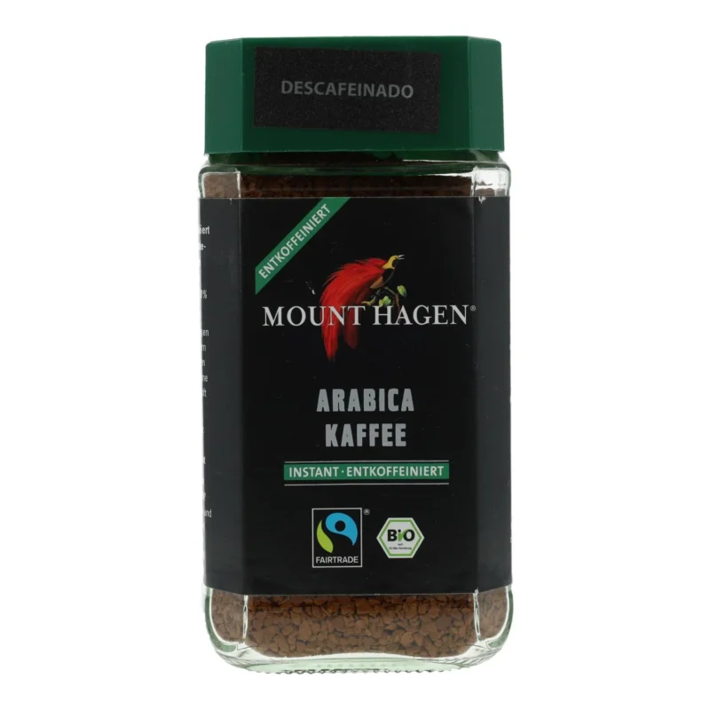 Café Comercio Justo Liofilizado Descafeinado Arábica BIO Mount Hagen 100g
