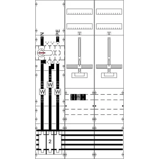 Striebel&John - Zählerfeld Mess- und Wandlerfeld KA4328 kpl. H5/B3
