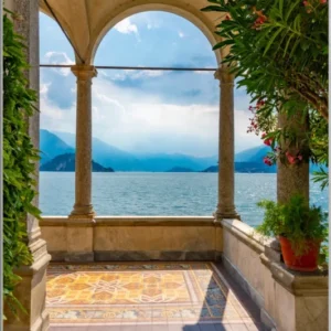 Bild & Rahmen Fenster mit Aussicht