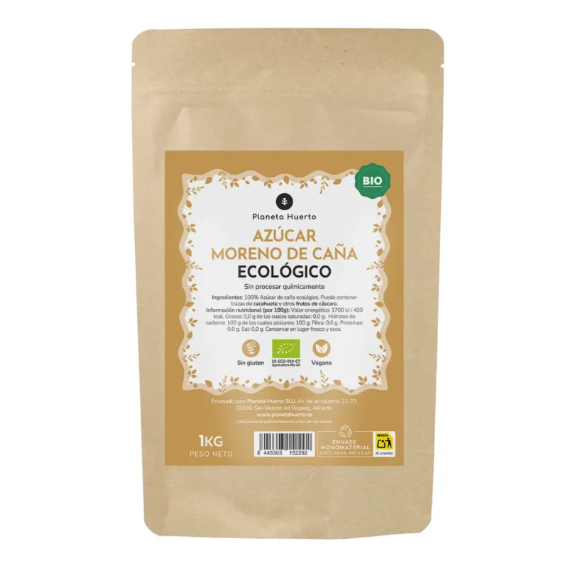 Azúcar moreno de caña ECO Planeta Huerto 1 kg
