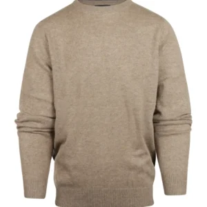 Rundhals-Kaschmirpullover | Beige