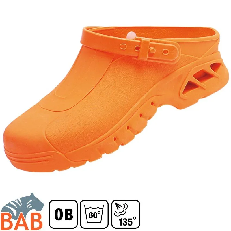 Abeba atoklavierbar 9630 Berufsschuhe Clog waschbar orange