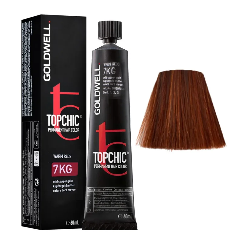7KG Rame dorato medio Goldwell Topchic Warm reds tb 60ml