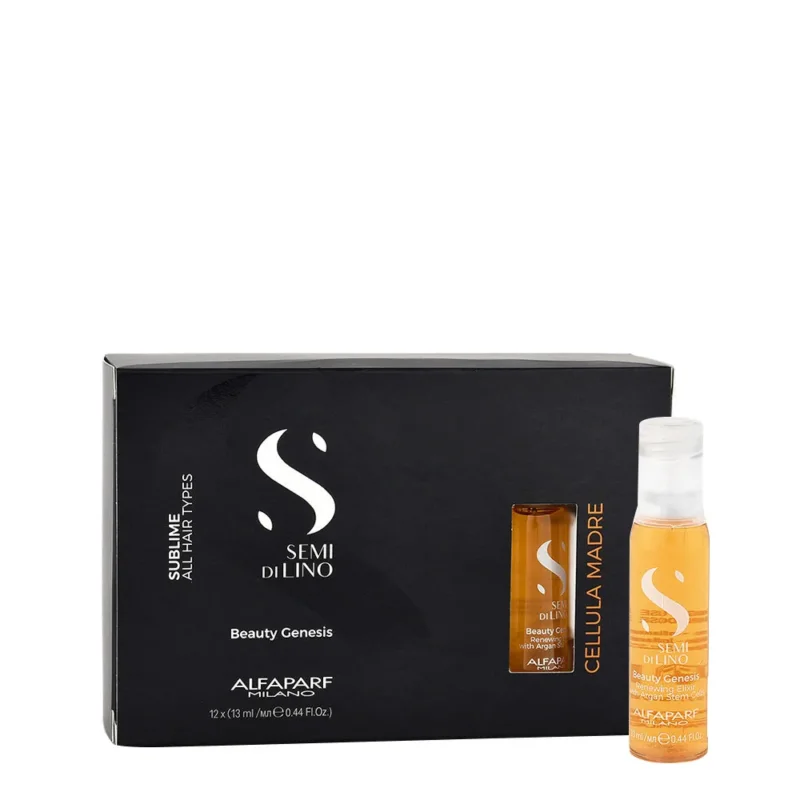 Alfaparf Milano Semi Di Lino Sublime Cellula Madre Beauty Genesis 12x13ml - elisir rinnovante [all]