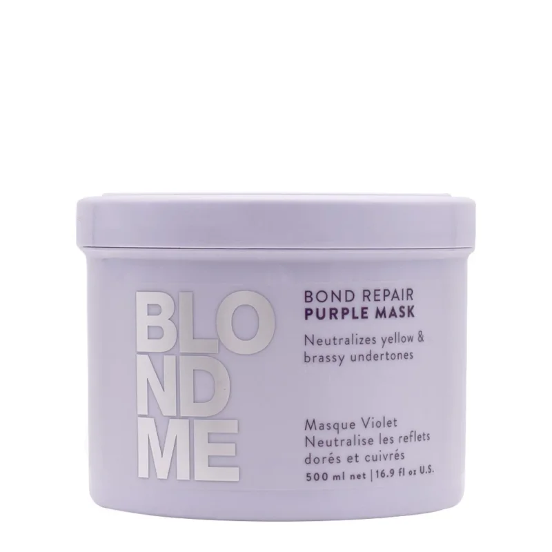 Schwarzkopf BlondMe Bond Repair Purple Mask 500ml - maschera viola riparatrice