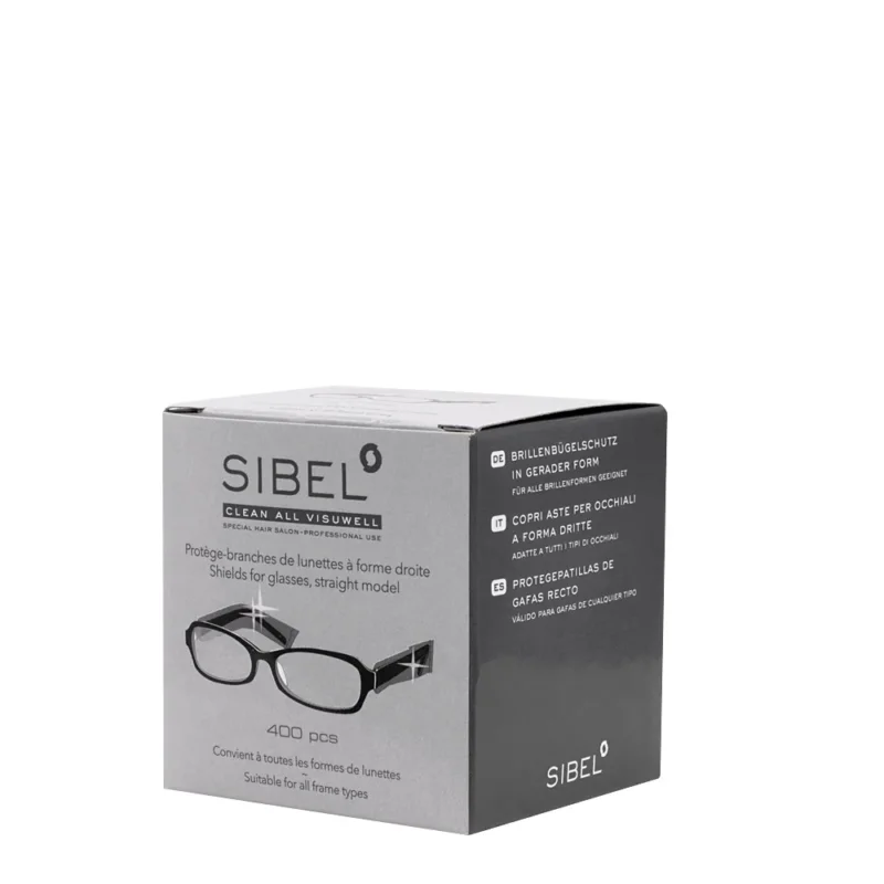 Sibel Clean All Visuwell Shields For Glasses Straight 400pcs - copri aste per occhiali [all]