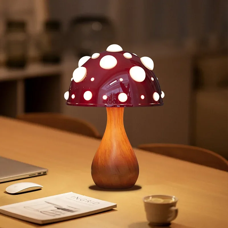 Pilz Lampe – Retro LED Tischleuchte im Pilzdesign für gemütliche Innenräume | Karnz