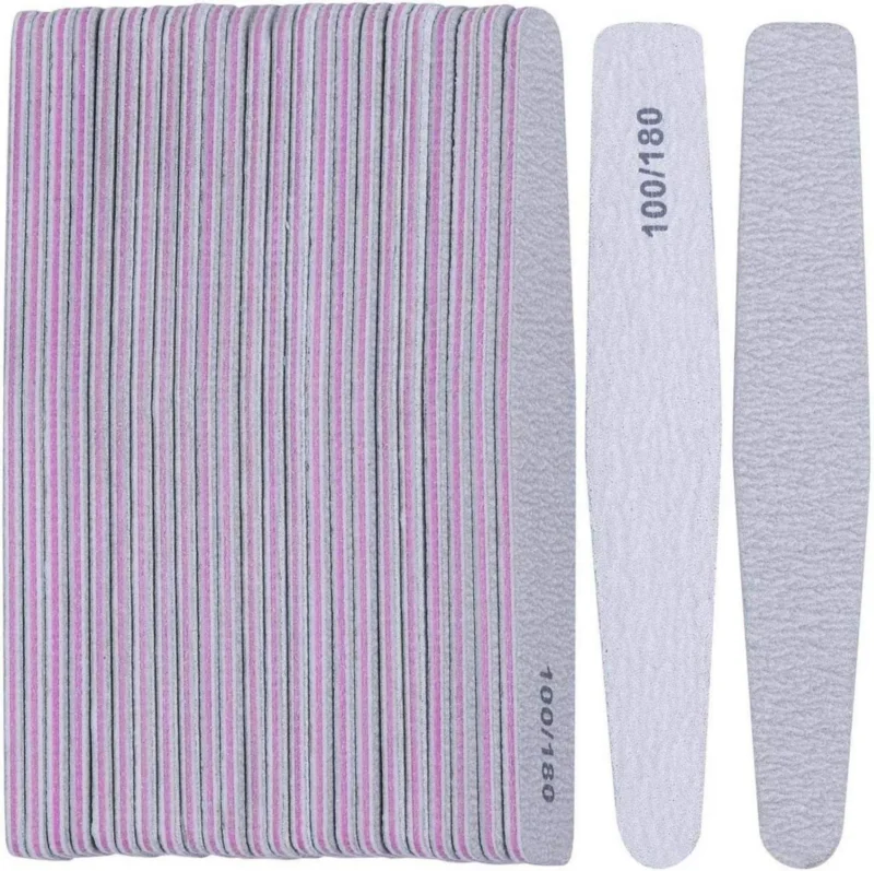 Nagelfeilen 25 Stück 100/180 Körnung für Gelnägel