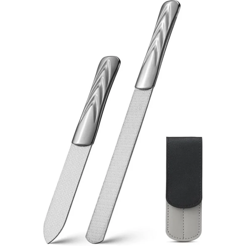 FVION Nagelfeile Edelstahl Doppelseitig Maniküre Set