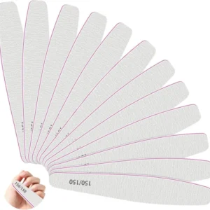 Nagelfeile Set 12 Stück Profi Doppelseitige 150/150 für Gelnägel