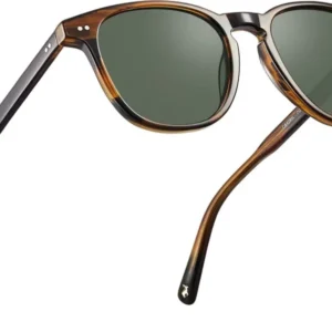 Polarisierte Vintage Sonnenbrille UV-Schutz Acetatrahmen