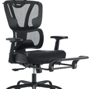 Ergonomischer Bürostuhl mit verstellbarer Lendenwirbelstütze & 3D