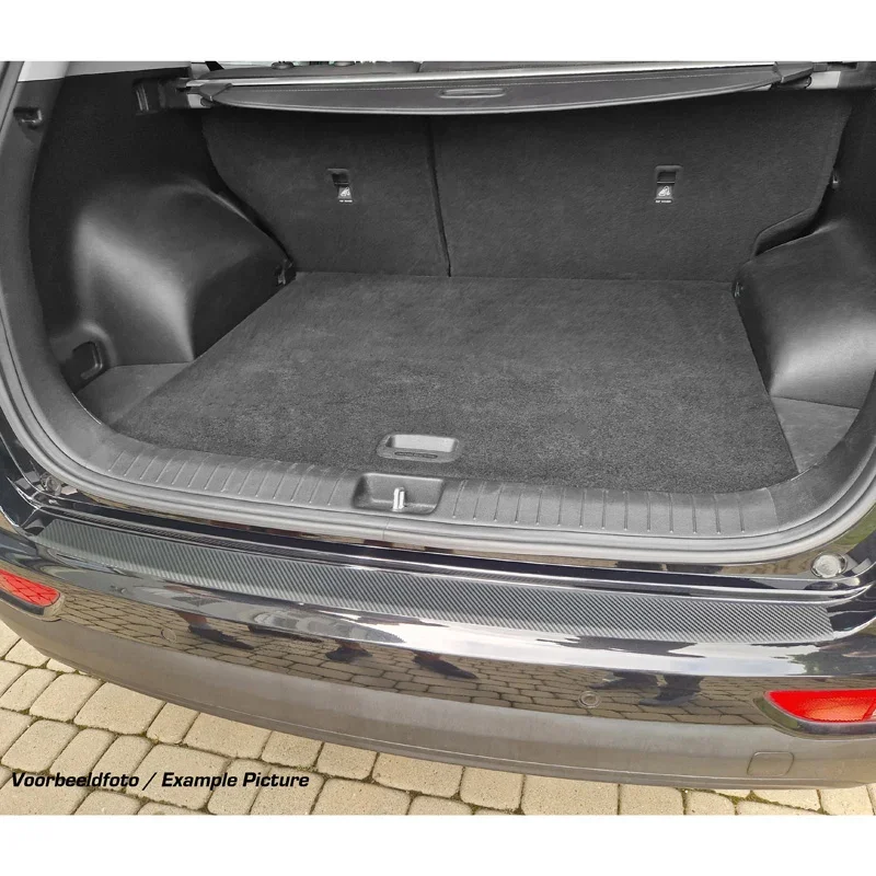 MAX6, Heckstoßstangenschutzfolie, Passend für Volkswagen Touran II (5T) R-Line 2015-, Carbon-Look