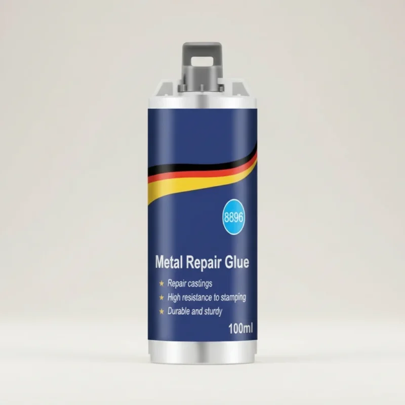 Brehn | Hochleistungs-Metall-Reparaturkleber | Industriekleber für Gusseisen, Stahl & Aluminium | Hitzebeständig & Wasserfest | 100ml Flüssigmetall-Reparaturset | Silber