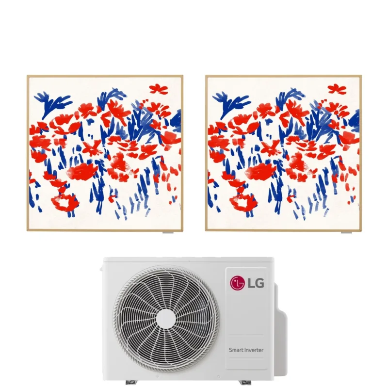 climatizzatore condizionatore lg dual split inverter serie artcool gallery 12_12 con mu2r17 r 32 wi fi optional 12000_12000