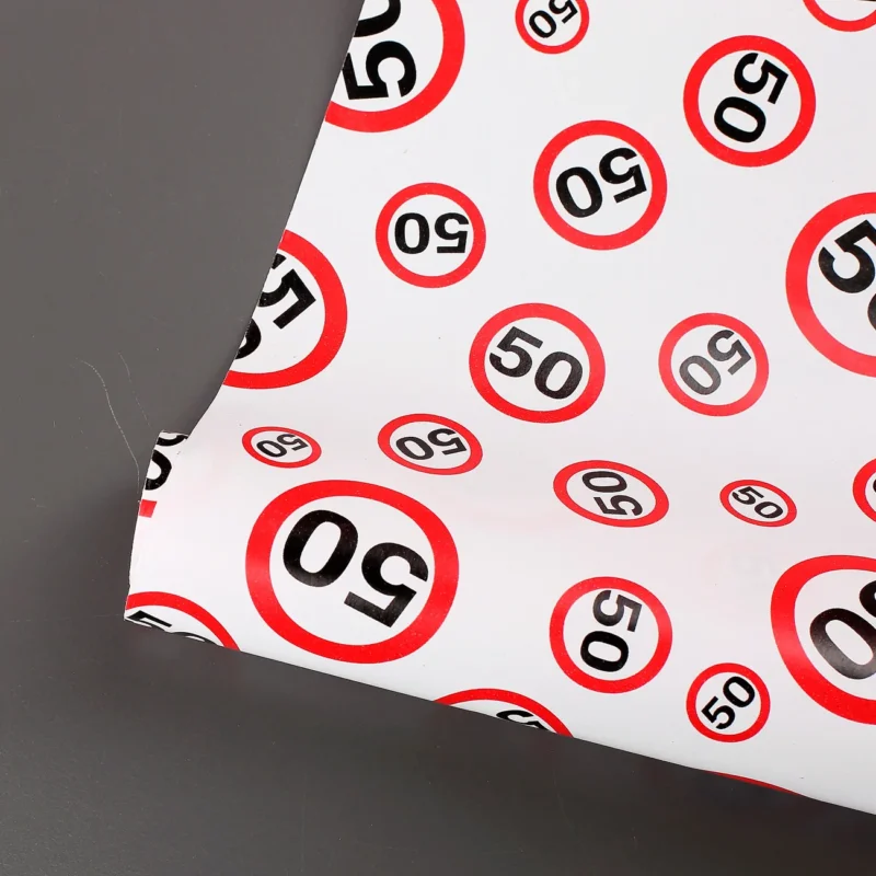 Geschenkpapier zum 50. Geburtstag