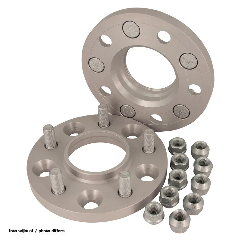 H&R, DRM-System Spürverbreiterungsatz 40mm pro Achse - Lochkreis 5x114,3 - Mittenzentrierung 56,0mm - System M12x1,25 - passend für Subaru, Stahl, Silber