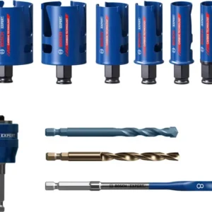 Produktbild Lieferumfang von EXPERT Construction Material Power Change Plus-Lochsägen-Set, 10-tlg.