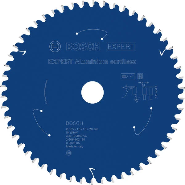 Produktbild von EXPERT Aluminium Kreissägeblatt, 165x20 mm, Z54