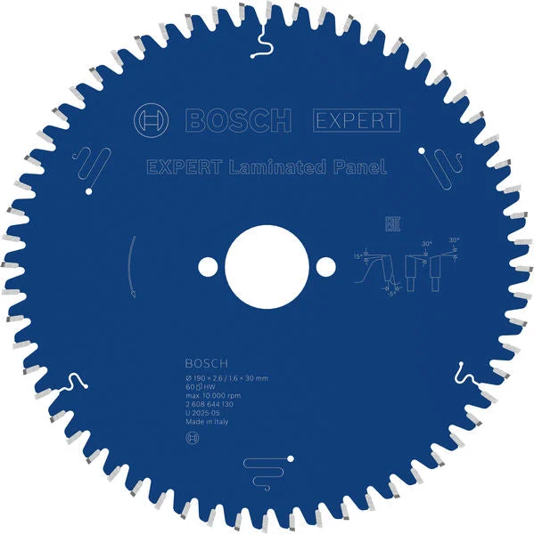 Produktbild von EXPERT Laminated Panel Kreissägeblatt, 190x2,6/1,6x30 mm, Z60