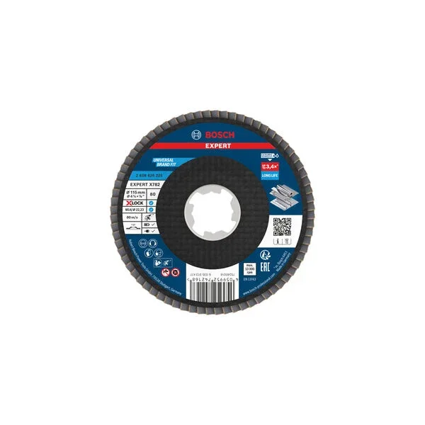 Produktbild von Fächerschleifscheibe 115 mm K80 EXPERT X782 gerade X-Lock GF T27