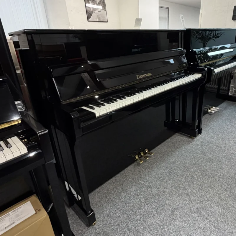 Bechstein-Zimmermann Klavier Z 120 Occasion – schwarz poliert, mit Silent-System, Bj. 2000 (gebraucht)