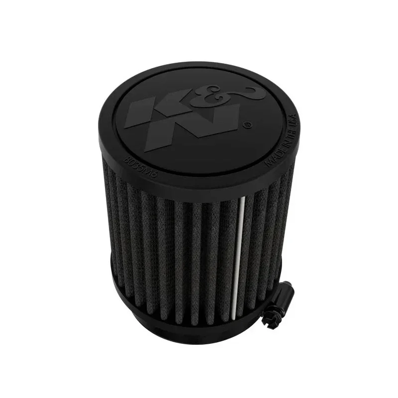 K&N, Schwarz Dryflow Luftfilter Universal Rund 64mm Flansch, 89mm Außendurchmesser, 102mm Höhe (RU-3125HBK), Kunststoff