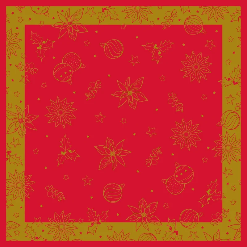 Linclass-Tischdecke-Milan-rot-gold-115009