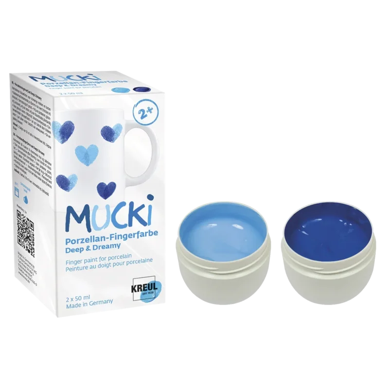 KREUL - MUCKI Porzellan-Fingerfarbe Set Deep & Dreamy