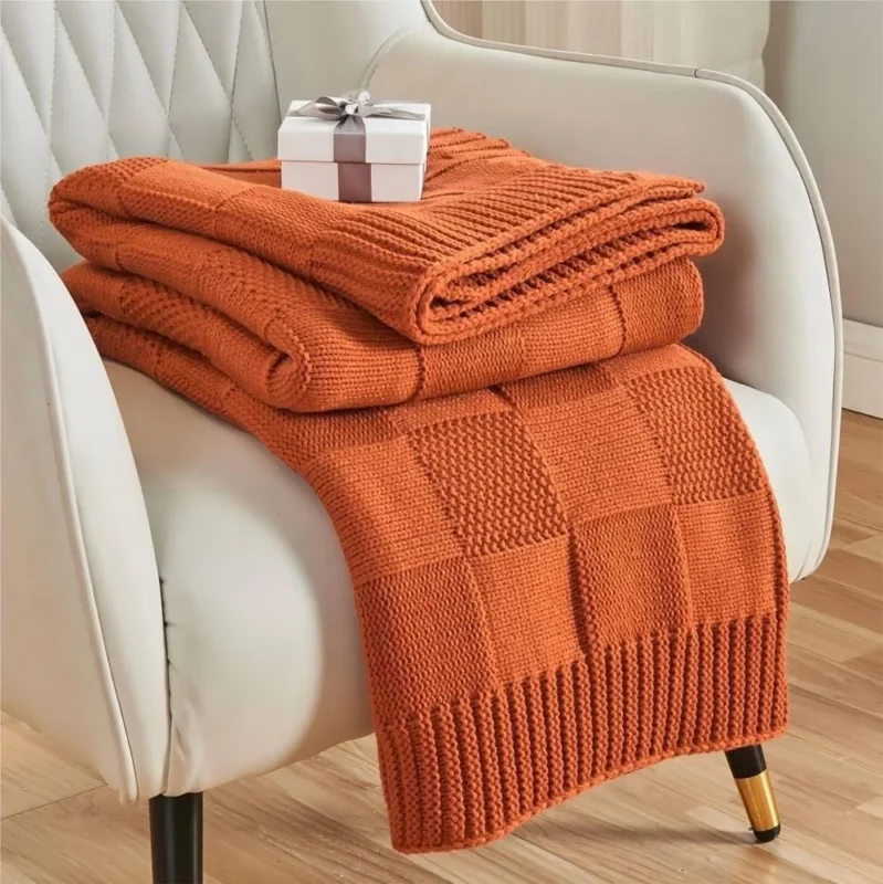 Strukturierte Strickdecke Karnz