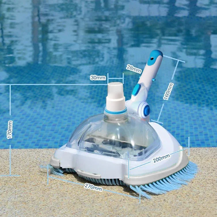 Automatischer Saug-Poolreiniger mit rotierenden Bürstenköpfen und klarem Schmutzbehälter Brehn