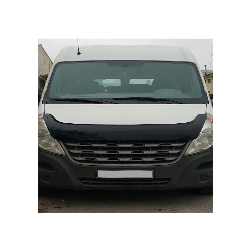 OneWay, Motorhaubenschutz, Glänzend Schwarz, Passend für Renault Master 3. generation (2010-2014)