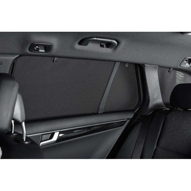 Car Shades, Satz (Hintertüren) passend für Toyota RAV-4 5 türer 2013-2018 (2-teilig), Textil, Schwarz