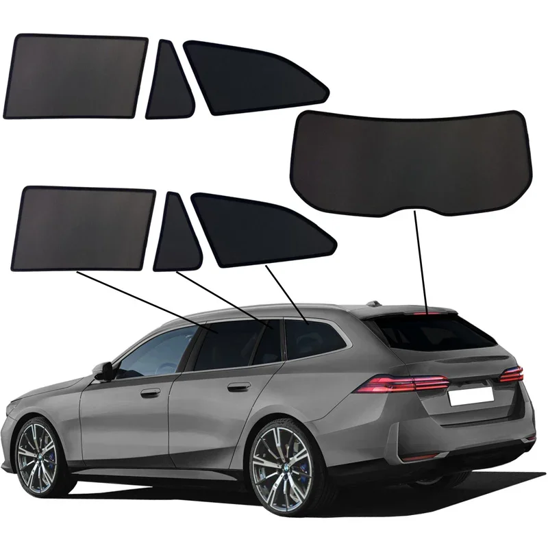 SunClip, Sonnenschutz & Privacy, passt für BMW 5-Series G61 Touring 2024- inkl. i5